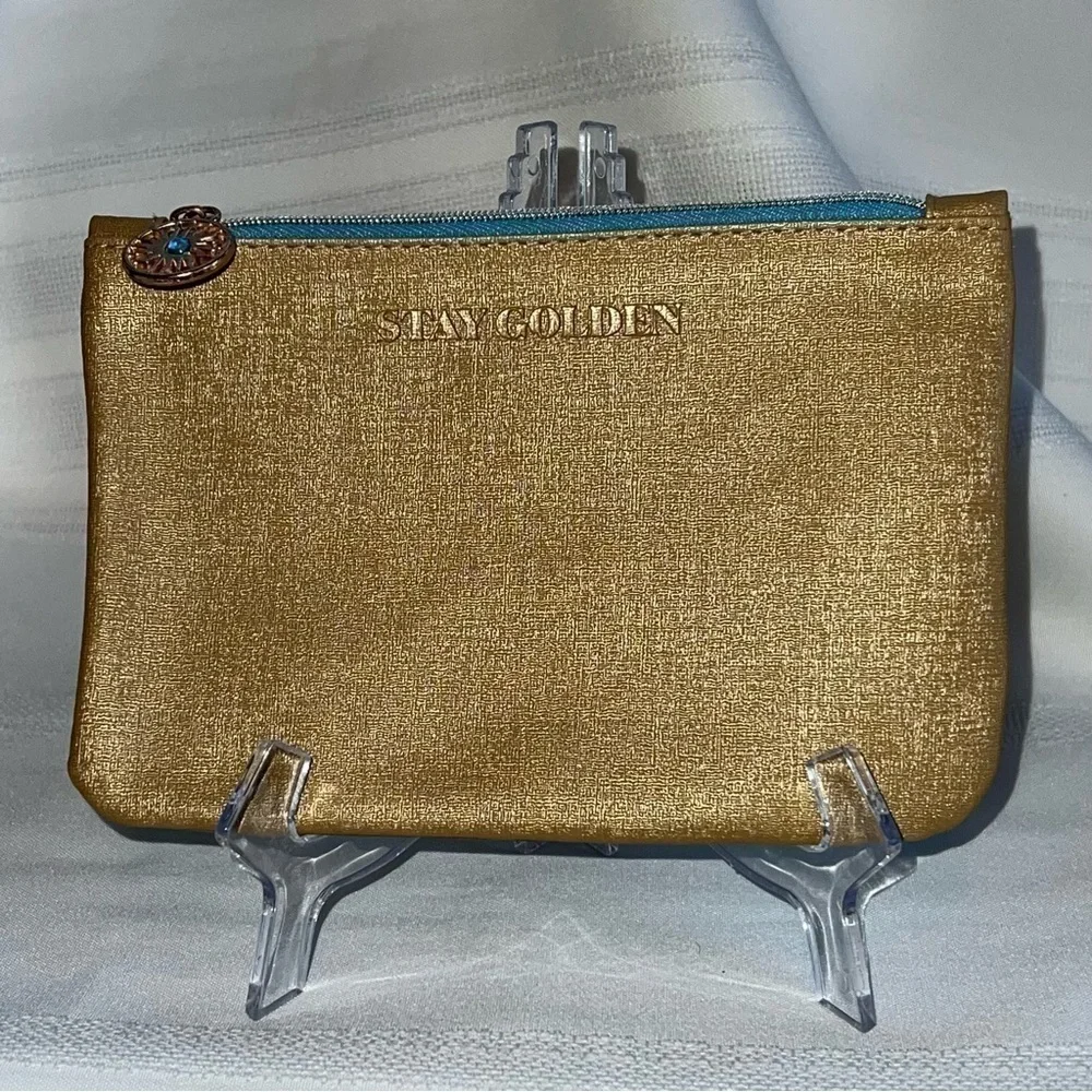 ipsy Glam Bag STAY GOLDEN Gold EUC Like New💄3/$12💄5/$15‎